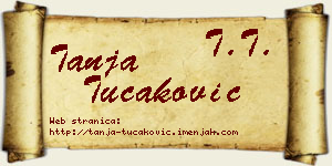 Tanja Tucaković vizit kartica